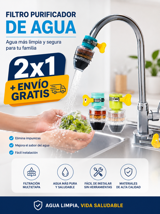 FILTRO PURIFICADOR DE AGUA PARA GRIFO